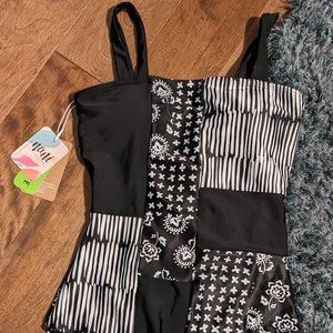 Nani Swimwear Oasis Patchwork swimsuit bathing suit small